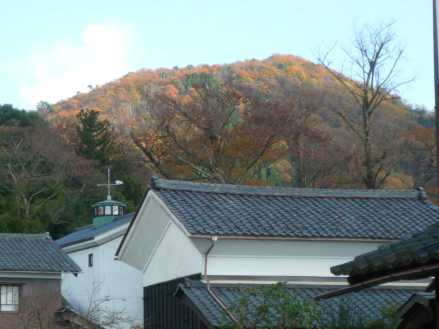 店からの三里山